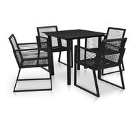 Mobilier à Dîner d'Extérieur 5 pcs Rotin PVC Salon de Jardin Terrasse vidaXL