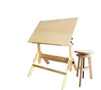 Ensemble table et tabouret de peinture inclinables réglables en bois pour esquisses, idéal pour les artistes et les amateurs, mobilier polyvalent de studio d'art