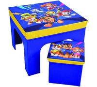 Ensemble table et tabouret de rangement - Pat'Patrouille - FUN HOUSE - Pliable - Mobilier enfant