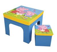 Ensemble table et tabouret de rangement - Peppa Pig - FUN HOUSE - Pliable - Mobilier enfant