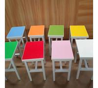 Ensemble Table et tabourets Ronds colorés for Enfants, Table de Jeu segmentée Multicolore avec tabourets Assortis for la Salle de Classe, la Salle de Jeux ou l'école à la Maison(J)