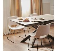 Ensemble table extensible Atminda + chaises Zahara