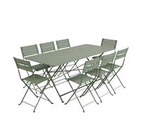 Ensemble Table rectangulaire Cargo + Chaises FERMOB Latitude 8 personnes - Cactus