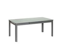 Ensemble Table Rectangulaire Extensible Et Chaises De Jardin En Aluminium Gris Milos Anthracite - 12 Places - Jardiline Multicolore