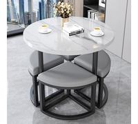 Ensemble table ronde et chaises pour bureau, réception, salle de conférence et zones de loisirs, montage facile