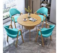 Ensemble table ronde moderne et commerciale pour bureau, réception, négociation d'affaires, salle à manger, salon, hôtel, magasin de desserts