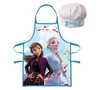 Ensemble Tablier + Toque Cuisine "La Reine Des Neiges" Pour Enfant