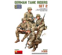 Ensemble Tank Riders 2 Têtes En Résine Figurines Kit Maquette 1:35 MINIART