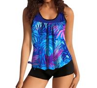 Ensemble Tankini Femmes Deux Pièces Tankini Ensembles Maillot Bain Sexy Bra Push Up Gainant Bustier Vêtements De Plage Élégant Swimsuits Été À Séchage Rapide Plongeon Sport