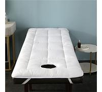 Ensemble tapis de table de massage spa et berceau pour le visage - Doux et confortable - Housse épaisse pour lit facial et appui-tête 190,5 x 80 cm - Matelas épais avec trous