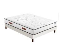 Ensemble tapissier - EBAC LITERIE - Repere SR15 - 140x190 cm - Ressorts ensachés - Hauteur 26 cm