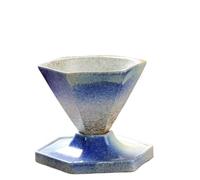Ensemble tasse à café et soucoupe en céramique diamant 160 ml, tasse à thé faite à la main, tasse à café créative, tasses for la maison et le bureau, cadeau et présent(Light blue)