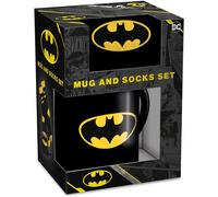 Pyramid International Ensemble tasse et chaussettes Batman – Logo, chaussettes confortables