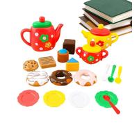 Ensemble Tea Party - Pot Miniature en céramique | Kit de Service pour Petit | Ensemble de fête de thé pour petite fille, pour , anniversaire, noël, pâques, , préscolaire