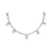 Ensemble tendance punk side chaîne avec dents de cœur rivetés pantalons bijoux cape corps chaîne pantalon vêtements urbains accessoires pantalons pantalons