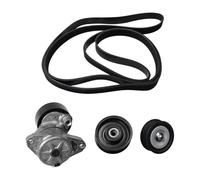 Ensemble tendeur de courroie d'entraînement moteur, 2 poulies de renvoi et courroie compatibles avec Benz M272 M273 2722000270+1419+1019+6PK2400