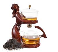 Ensemble théière en verre avec passoire pour thé en vrac | Kit de service pour infusion d'eau avec verseuse en verre, ustensile et accessoires de cuisine