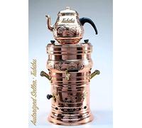 Ensemble théière Samovar Tubibu - Réalisé à la main en cuivre charbon (cuivre, Lage)
