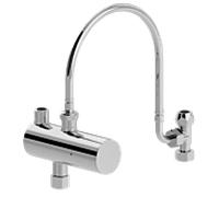 Ensemble thermostat à vanne d'angle CARLDIX 09090001-00 chromé