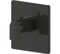 Ensemble thermostat de douche encastré Bravat Milano 3564089, noir mat