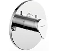 Ensemble thermostat de douche encastré Bravat Palma 3516082, chromé