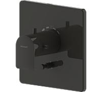 Ensemble thermostat encastré pour bain et douche Bravat Milano 3564079, noir mat
