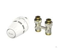 Ensemble thermostatique Danfoss avec tête Regus M30x1,5 + RLV-KB 1/2 pouce droit