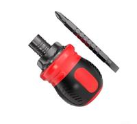 Ensemble Tournevis Cliquet Magnétique Acier Cr-V Rétractable | Tournevis Cliquet Acier,Tournevis Télescopique Magnétique,Embouts Réversibles pour phillips Plat,Outil