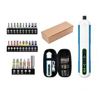 Ensemble Tournevis Électrique 4V Compact avec 28 Embouts CR-V | Visseuse Rechargeable USB à Indicateur de , Fonction Avant/Arrière pour Bricolage Domestique et