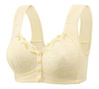 Ensemble Training Bras for Women Adjustable Strap Full Coverage Up Bras Comfortable No Underwire Wireless Bras Legging Jaune Fille (Beige, 40)