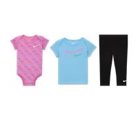 Ensemble trois pièces avec body Nike Swoosh Logo pour bébé (0-9 mois) Noir 3-6M