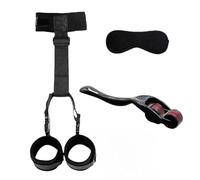 Ensemble Trois pièces : Bandes de résistance pour Yoga, Rouleau de Massage pour Les Mains et Masque de méditation pour Les Yeux | Soulagez sans Effort Les tensions Musculaires