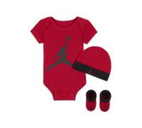Ensemble trois pièces Jordan pour Bébé Gym Red/Noir 0-6M