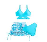 Ensemble Trois Pièces Maillots de Bain Fille Solaire Activités Plage Piscine Océan Confortable Élégant Enfants 3-12 Ans Combinaison Maillot De 10 Gilet Natation Bebe 1 Baby Girl Swimsuit 511