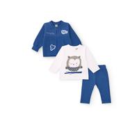 Ensemble trois pièces pour bébé garçon avec détails d?oiseaux bleu 18/24M(81/86)
