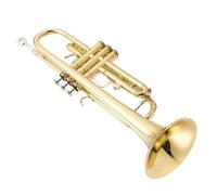 Ensemble Trompettes Standard Trompette En Si Bémol Instrument À Vent Pour Groupe Professionnel Examen Débutant(Gold)