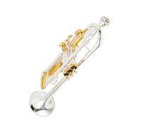 Ensemble Trompettes Standard Trompette En Sib Argentée Instrument Professionnel Avec Étui