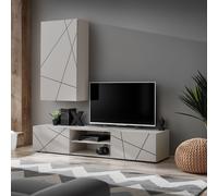 Ensemble TV mural moderne avec colonne murale EOS