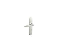 Vachette Poignée sur plaque TWIST – Condamnation Salle de bain/WC – Entraxe 195 mm – Chrome velours