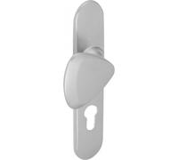 Ensemble Twist grande plaque tirage/béquille P533 clé I chromé velours VACHETTE ASSA ABLOY