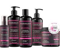 Ensemble Ultra Réparateur Shampoing, Après-Shampoing, Masque, Sérum & Leave-In À La Kératine - Rénove & Protège Cheveux Abîmés - Sans Sulfate, Ogm, Silicone - 3x500 Ml + 100 Ml + 350 Ml[Z939]
