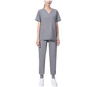 Ensemble Uniformes Femme Blouse Uniforme MéDical avec Haut Et Pantalon MéDical pour Femmes Blouse Estheticienne Tenue Aide Soignante Professionnelle