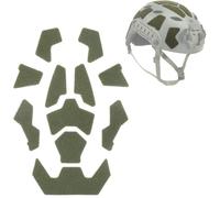 Ensemble Universel De 11 Écussons Tactiques for Casque avec Fixation Auto-agrippante, Compatible avec Les Casques Fast Mich ACH.(Green,1 Set)