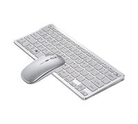 Ensemble universel de clavier et souris d'ordinateur, léger, sans fil, Rechargeable, 2.4GHz, avec récepteur Compatible