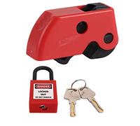 Ensemble Universel de Verrouillage de Disjoncteur 8mm avec Kit d'Étiquetage de Sécurité et Cadenas pour une Installation et un Retrait Faciles