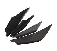 Ensemble Universel Spoilers Pare Chocs Avant 4 Pièces Bande Fibre Avant Automatique Lèvre Carrosserie Canards Séparateur Kits Garniture(Black)