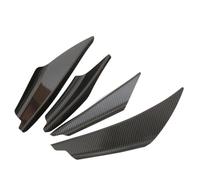 Ensemble Universel Spoilers Pare Chocs Avant 4 Pièces Bande Fibre Avant Automatique Lèvre Carrosserie Canards Séparateur Kits Garniture(Fiber)