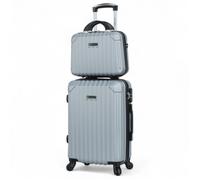 Ensemble valise cabine 55 cm et vanity assorti Kyoto gris