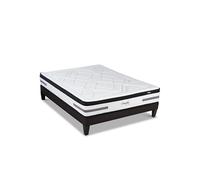 Ensemble VERSAILLES 140x190 cm - Matelas Ressorts ensachés + Sommier Bois
