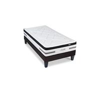 LITERIE - Ensemble VERSAILLES 90x200 cm - Matelas Ressorts ensachés + Sommier Bois